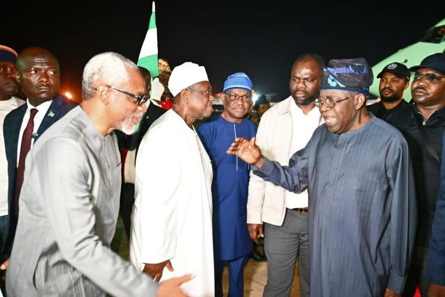 President Tinubu Returns After 2-Week Europe Visit Tinubu Returns